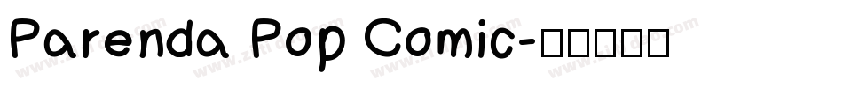 Parenda Pop Comic字体转换